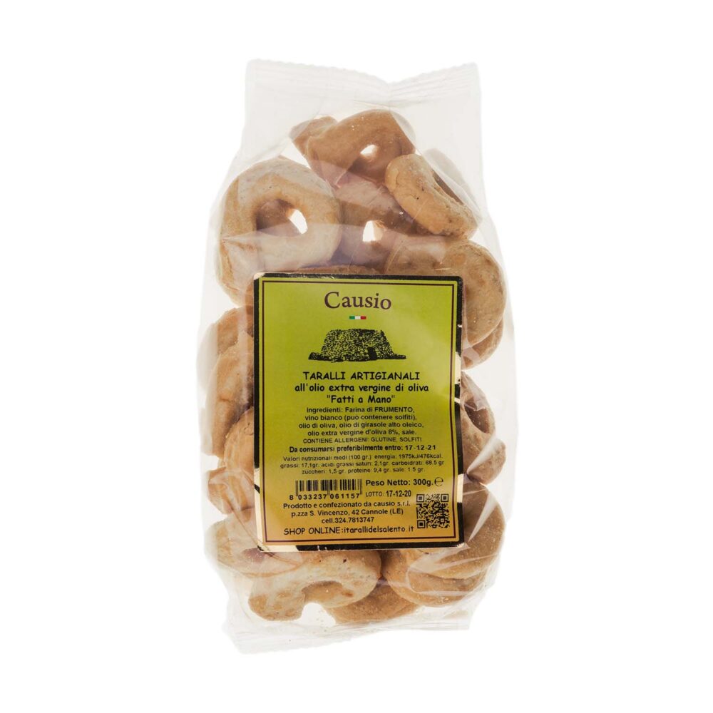 Tarallini Causio - Artigianali - al Gusto Cacio e Pepe