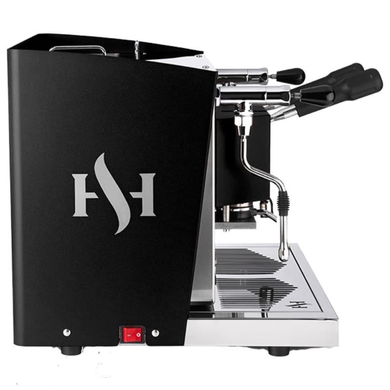 Aroma – HO.RE.CA. 2.0 – Schwarz-Inox 2 Gruppen Dosiert - Kaffeemaschine für E.S.E. Pads