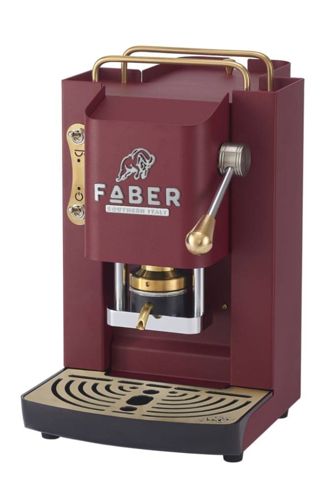 Faber 3.0 - Pro Deluxe Cherry Red - Kaffeemaschine für Pads E.S.E