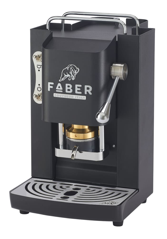 Faber 3.0 - Pro Deluxe Black Mat Silver - Kaffeemaschine für Pads E.S.E