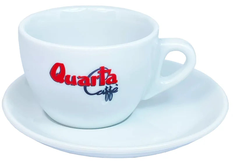 Caffé Quarta - Cappuccinotasse und Untertasse