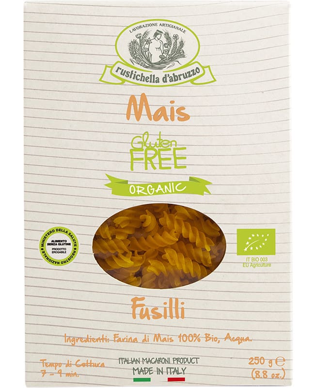Rustichella - Fusilli di Mais Glutenfrei Bio