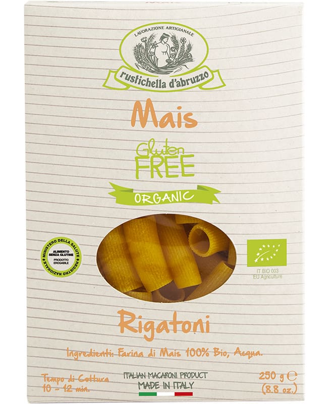 Rustichella - Rigatoni di Mais Glutenfrei Bio