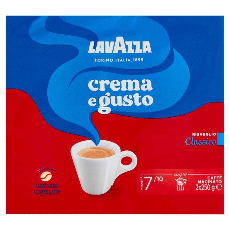 Lavazza - Crema e Gusto Classico - Gemahlen 2x250g
