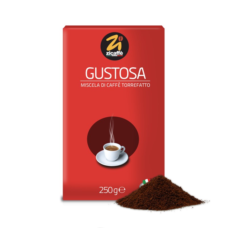 Zicaffé – Gustosa – Gemahlener Kaffee (250 g) MHD 12/2026
