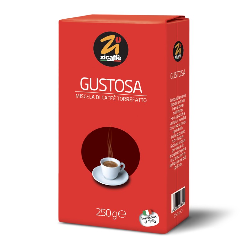 Zicaffé – Gustosa – Gemahlener Kaffee (250 g) MHD 12/2026