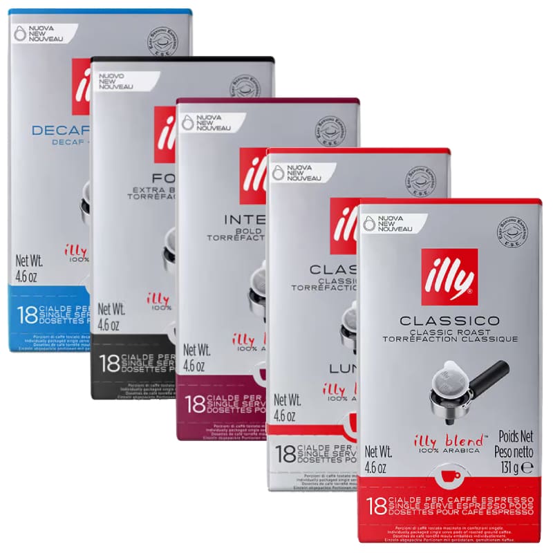 illy E.S.E. Pads: Classico, Intenso, Forte oder Decaffeinato?