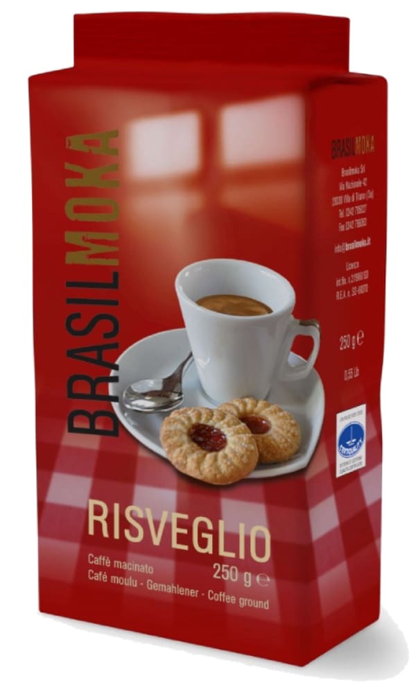 BrasilMoka Risveglio – gemahlener Kaffee 250 g