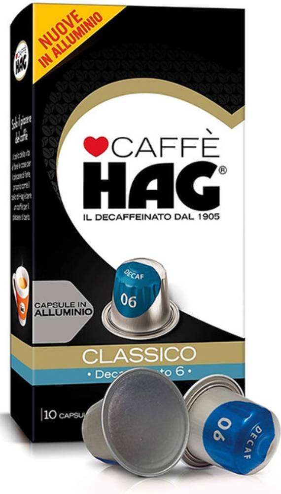 Caffè Hag Classico Koffeinfrei – Nespresso®-kompatible Kapseln