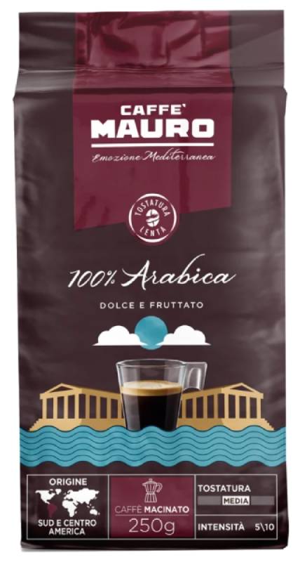 Braun schwarzer kaffee gemahlen beutel caffe mauro 250 gramm