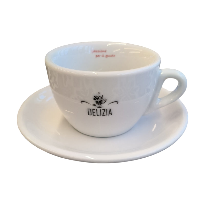 Caffè Delizia Cappuccinotassen weiss – 165 ml