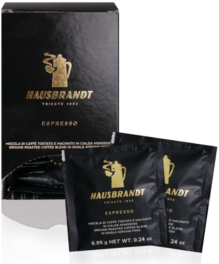 Hausbrandt Espresso E.S.E. Pads 44mm schwarze Packung