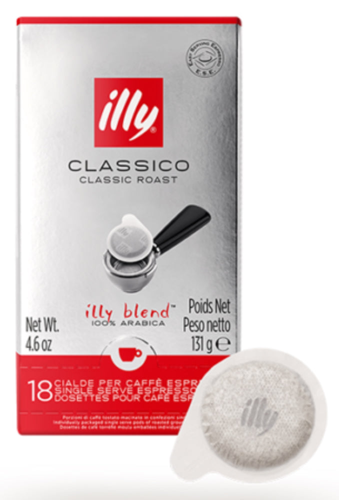 illy Classico E.S.E. Pads 100% Arabica 18 Stück Packung