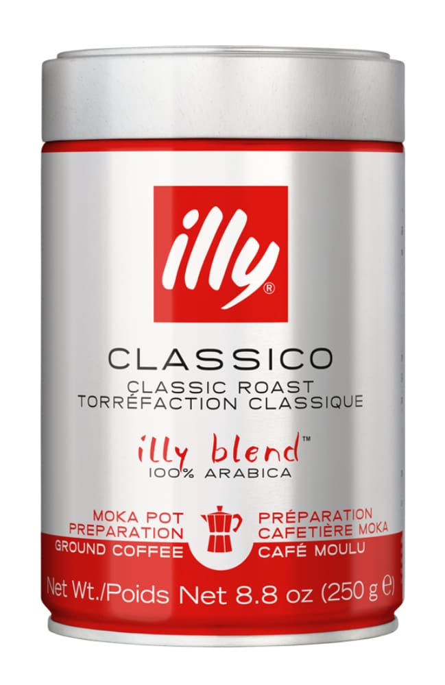 illy Classico Moka gemahlener Kaffee 100% Arabica Dose 250g