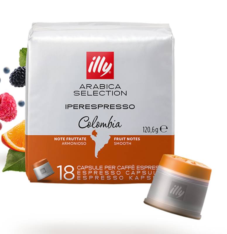 illy Arabica Selection Colombia Iperespresso Kaffeekapseln 18 Stück Packung