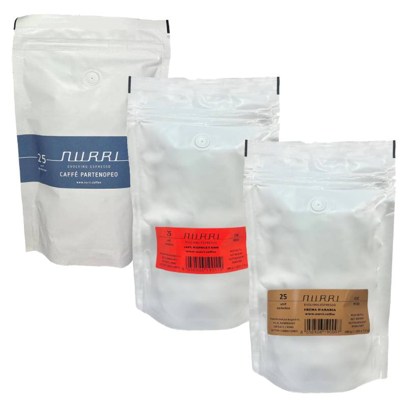 Nurri Caffè E.S.E. Pads 44 mm – Degustationsset
