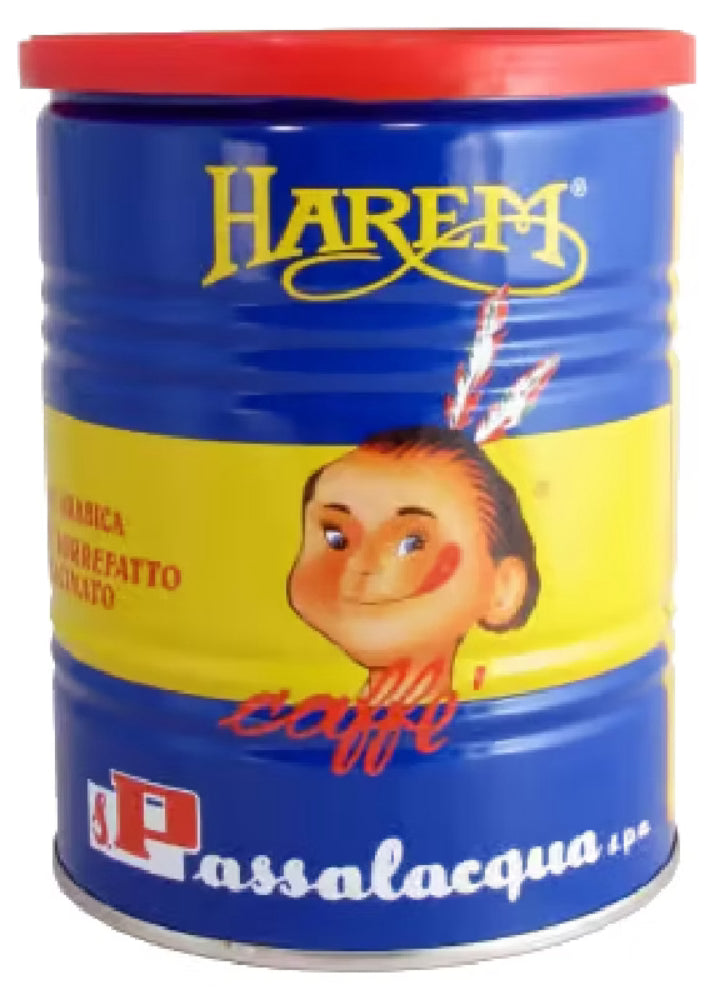 Passalacqua Kaffee Dose Gemahlener Kaffee Blau Gelb