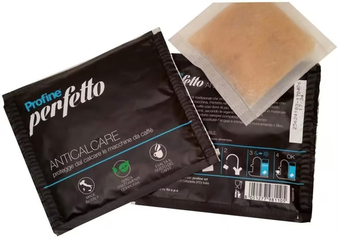 Profine Perfetto Wasserenthärter und Kalkschutz-Filterkissen für Kaffeemaschinen