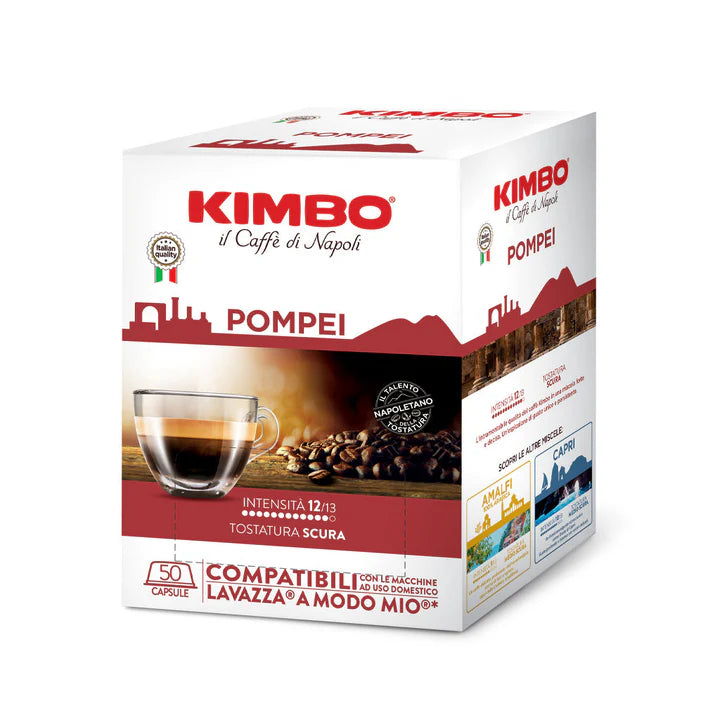 Kimbo – Pompei – Capsules compatibles A Modo Mio (50 pces)