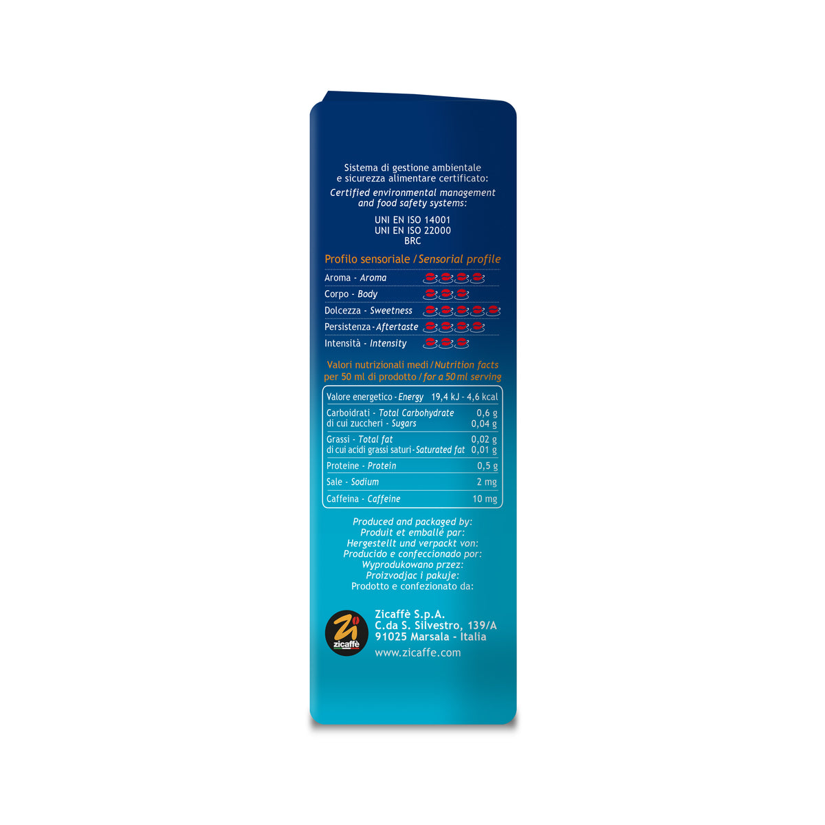 Zicaffè – Espresso Line – Coffee Beans (1000 g)