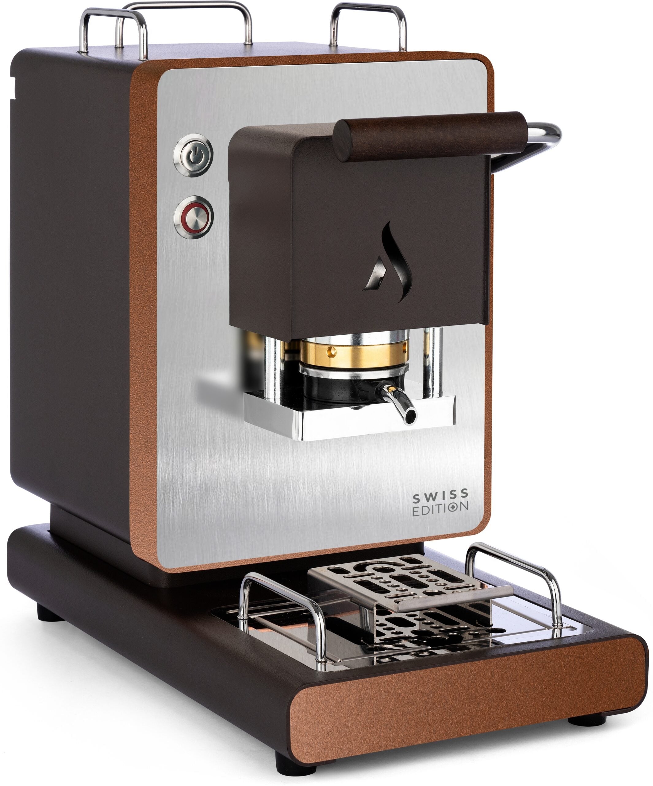 Aroma Iconica Mina - matt darkbrown/copper - Kaffeemaschine für E.S.E. Pads