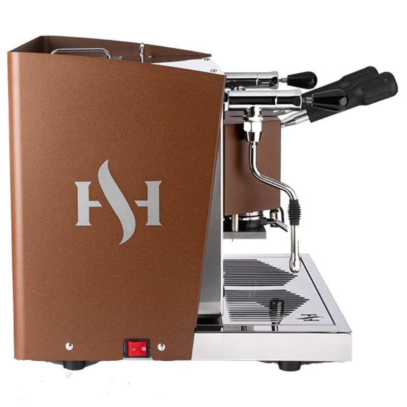 Aroma  – HO.RE.CA. 2.0 – Braun-Inox 2 Gruppen Dosiert - Kaffeemaschine für E.S.E. Pads