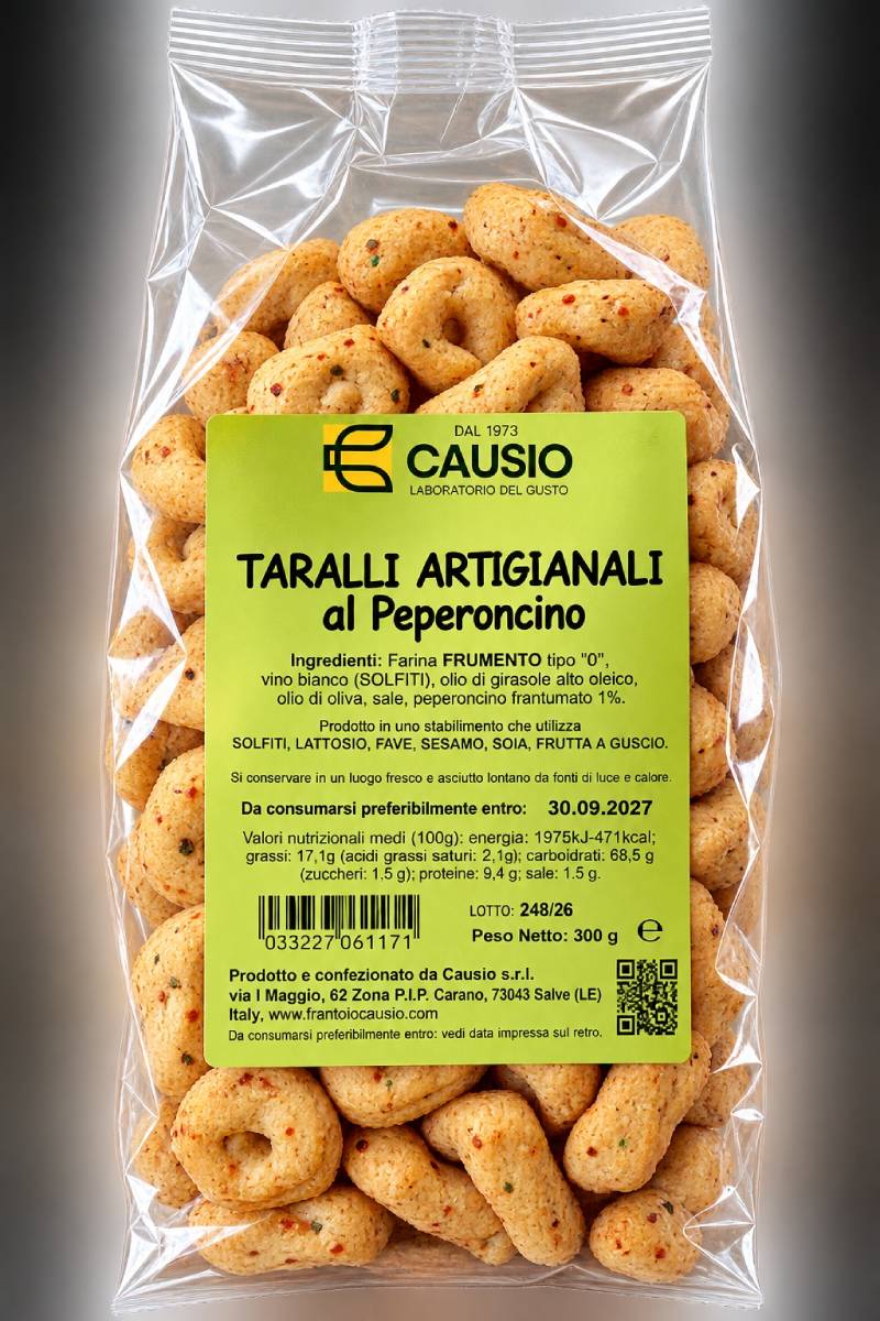 Tarallini Causio – Artigianali – alla ’Nduja di Spilinga