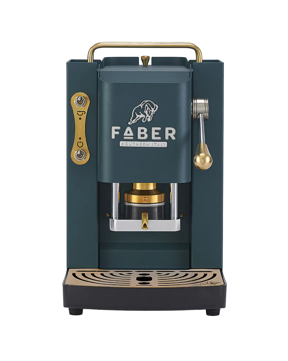 Faber 3.0 - Pro Deluxe British Green - Machine à café à dosettes E.S.E.