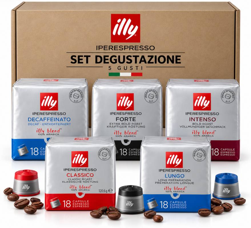illy – Degustationsset – Iperespresso® Kapseln (90 Stk.)