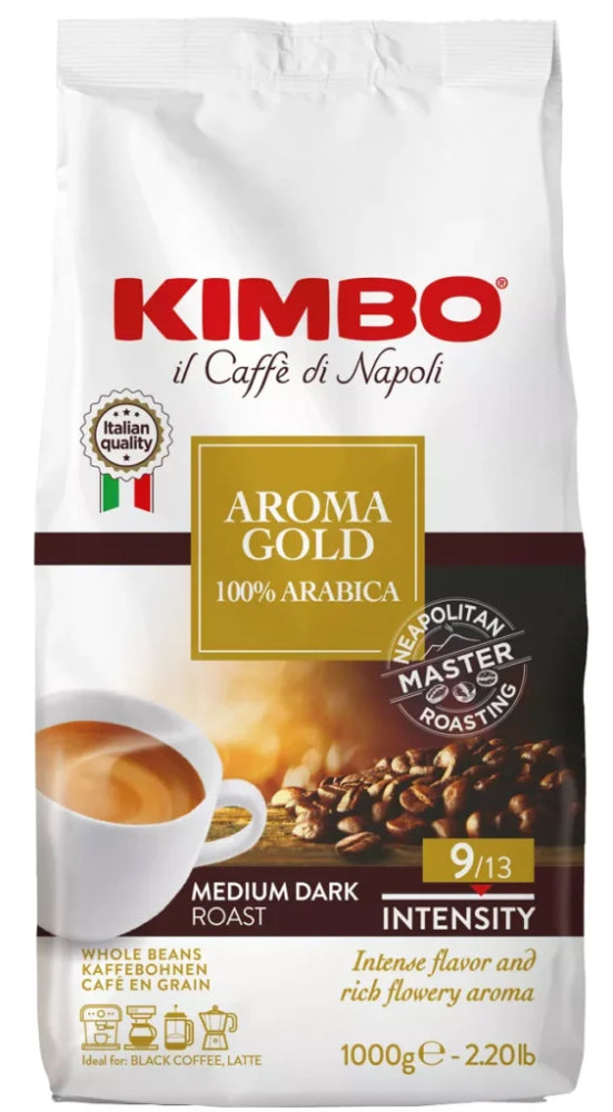 Kimbo - Gold Arabica - Kaffeebohnen