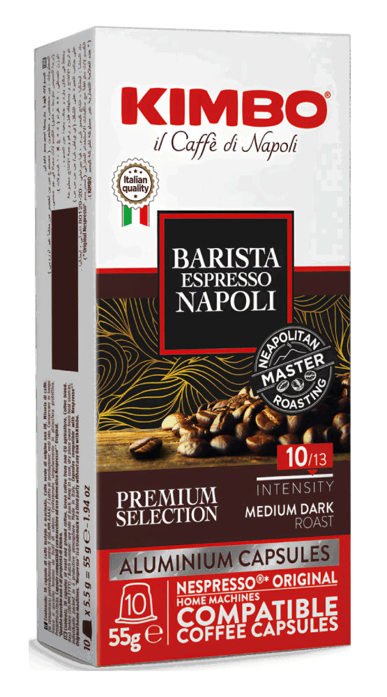 Kimbo - Barista Espresso Napoli - Coffee Capsules Nespresso
