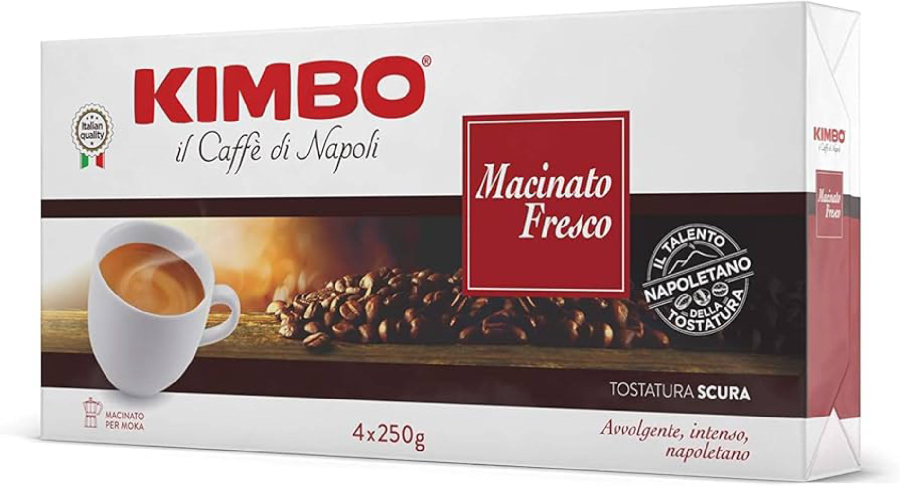 Kimbo - Macinato Fresco - Gemahlen - 4 x 250g