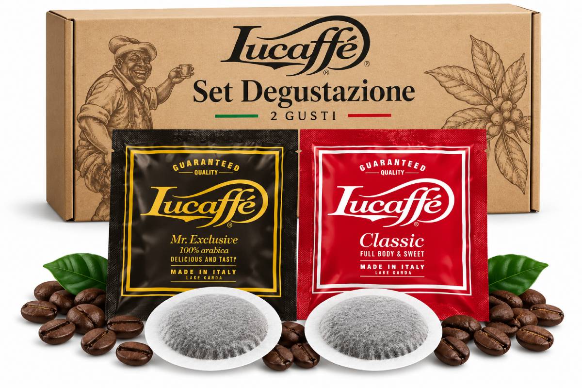 Lucaffè – Café Crème / Lungo Tasting Set – E.S.E. Pods (40 pcs.)
