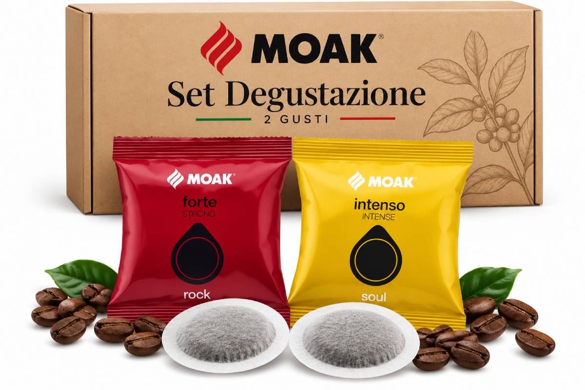 Moak – Lungo Café Crème Tasting Set – E.S.E. Pods (40 pcs.)