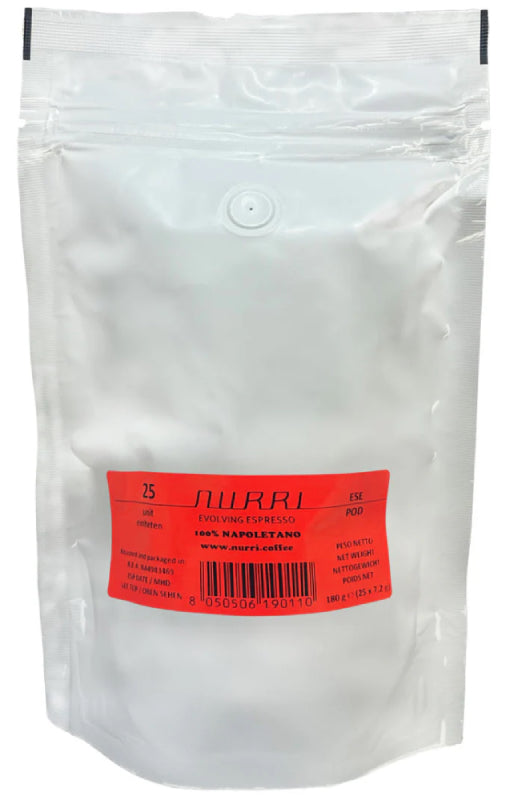 Nurri Caffé - Espresso 100% Napoletano - Lungo Café Crème - E.S.E. Pads Doy Pack