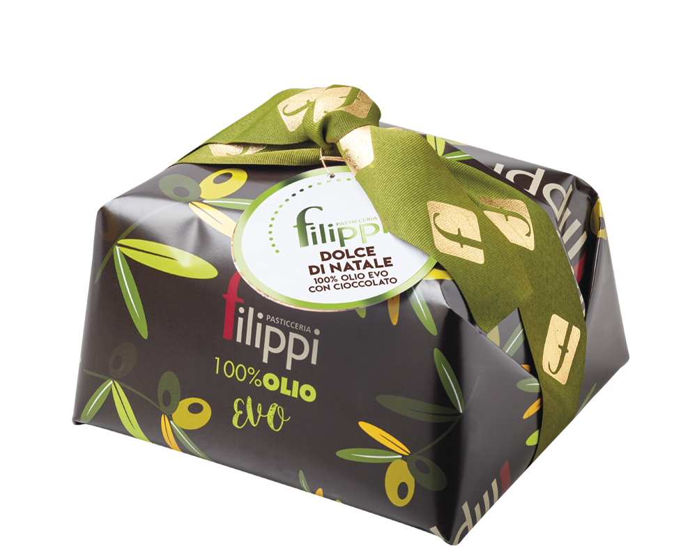 Filippi - 100% Olio d`oliva Evo und Schokolade - Panettone 1000g