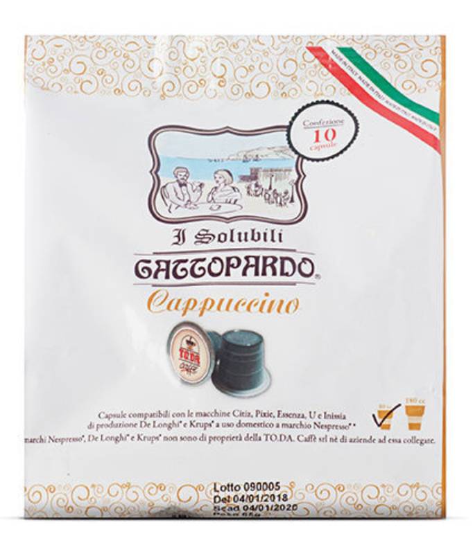 Toda Gattopardo – Cappuccino – Kapseln Nespresso Kompatibel