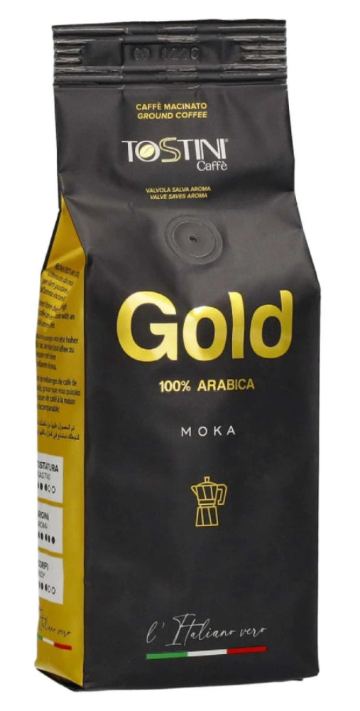 Tostini Gold 100% Arabica gemahlener Kaffee 250 g