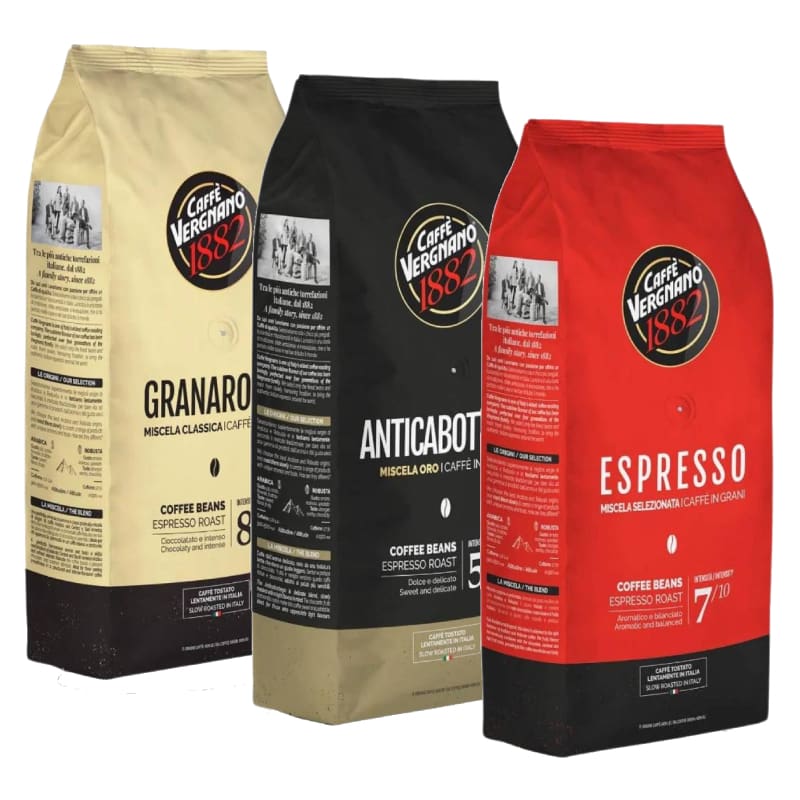 Vergnano - Degustationsset - Kaffeebohnen