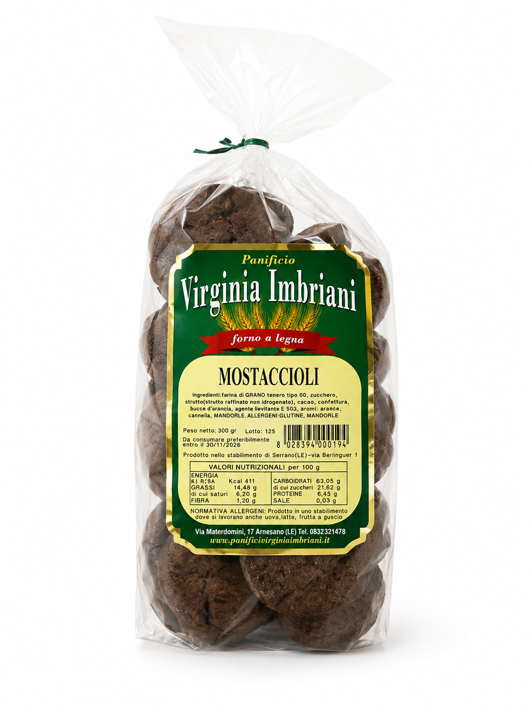 Virginia Imbriani Mostaccioli italienisches Gebäck 300 g