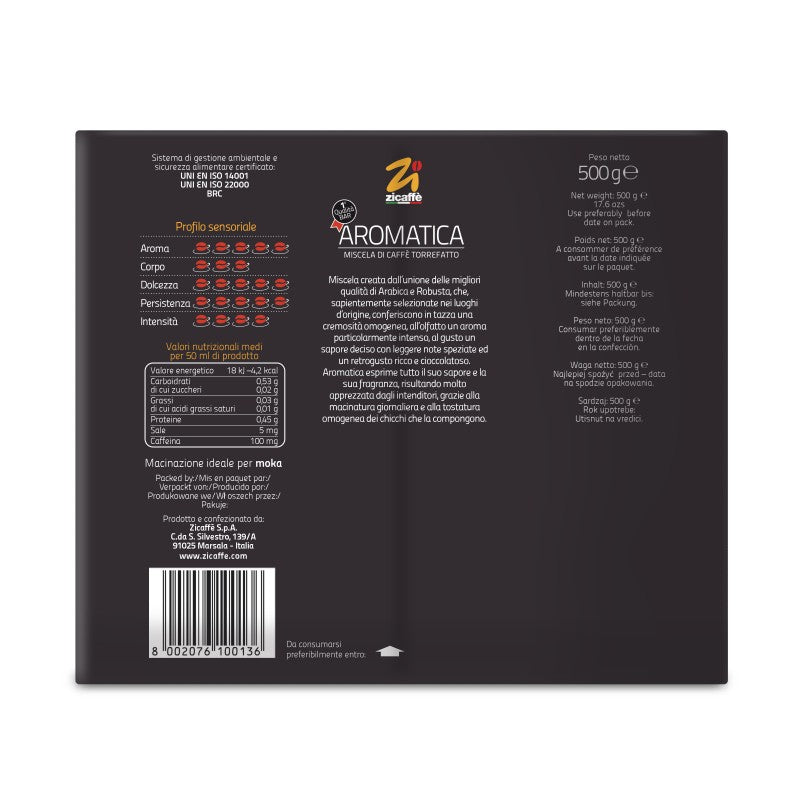 Hausbrandt – Sublime 100% Arabica – Grains de café (boîte de 250g)