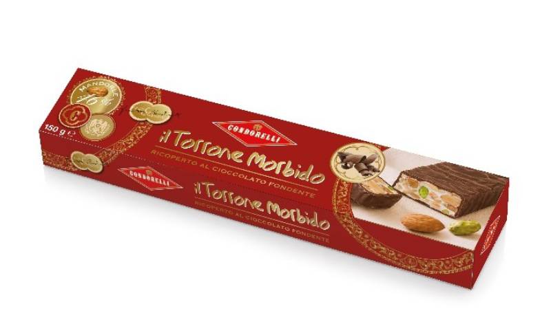 Condorelli – Torrone morbido ricoperto al cioccolato Fondente – Süsswaren (100 g)