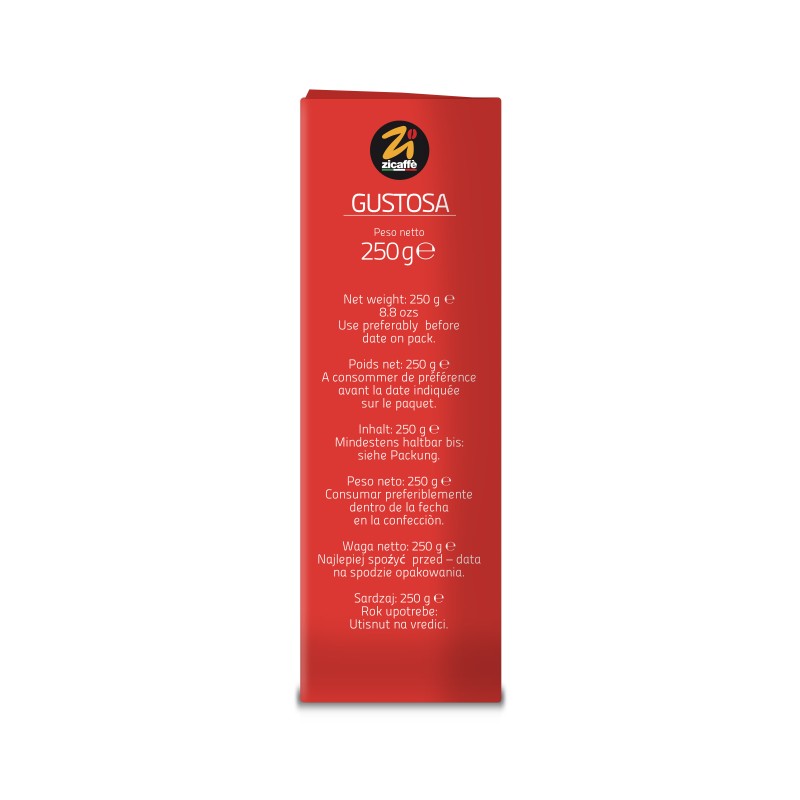 Zicaffé – Gustosa – Gemahlener Kaffee (250 g) MHD 12/2026