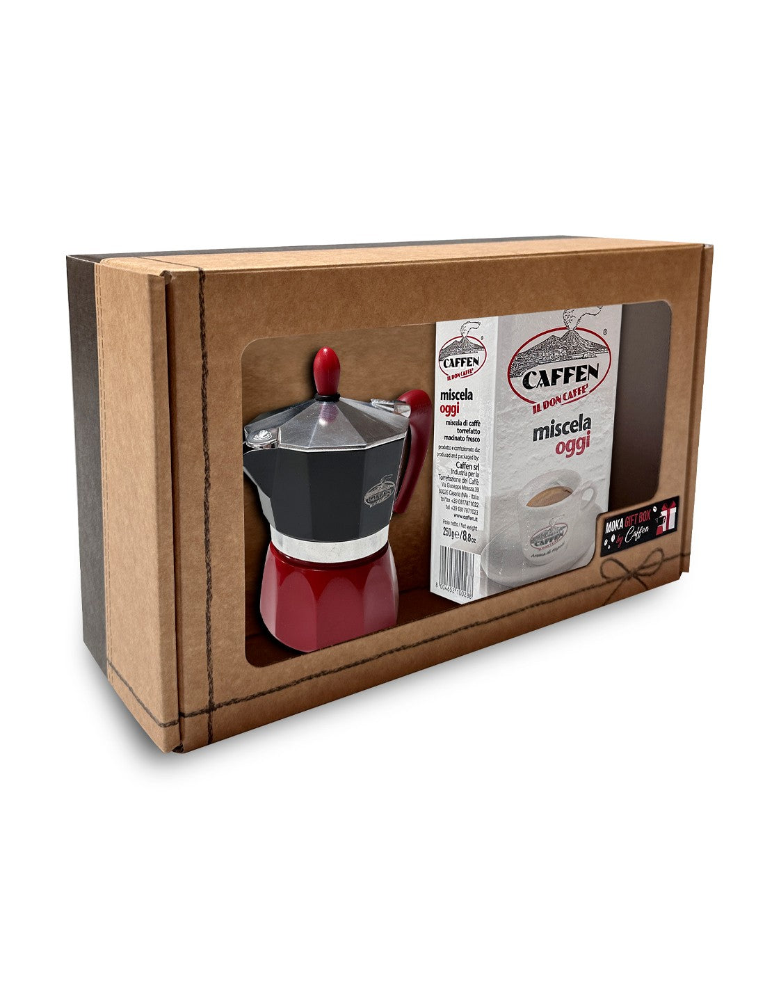 MOKA GIFT BOX - mit Miscela Oggi Gemahlen 2x250g