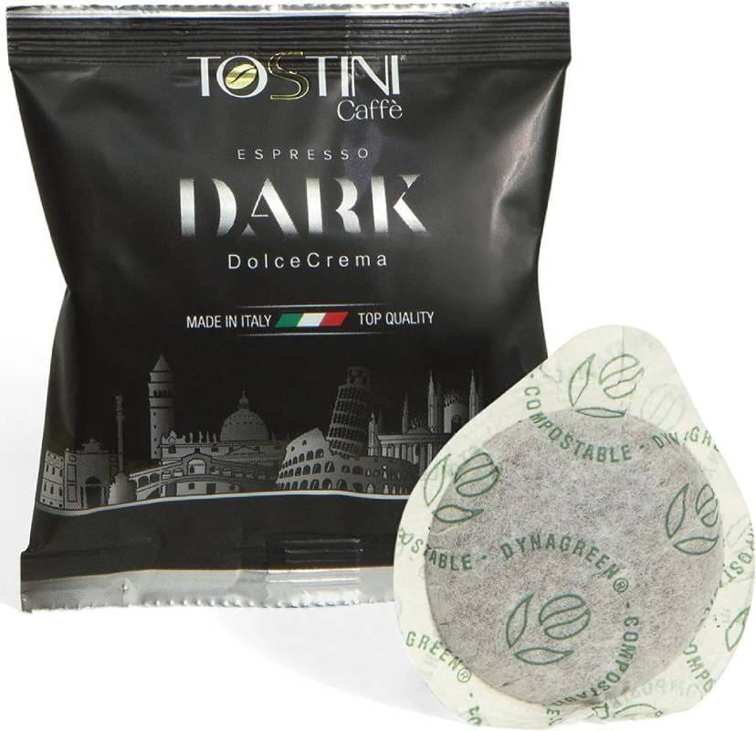 Tostini Dark Dolce Crema E.S.E. Pads 44 mm – 50 Stück