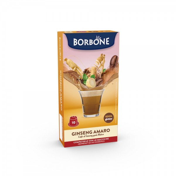 Borbone - Caffe al Ginseng Amaro - Capsules Nespresso Compatible - La  Bottega del Caffè
