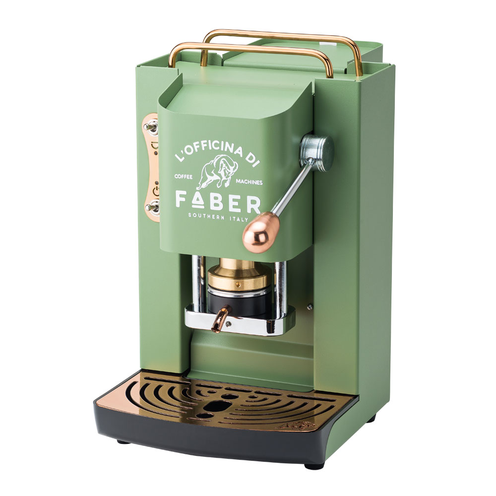 Faber - Pro Deluxe Acid Green & Gold - Caffettiera per cialde E.S.E. - La  Bottega del Caffè
